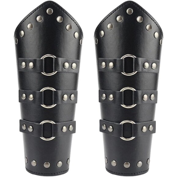 Accessories | 1pair Adults Faux Leather Arm Guards Bracers Cosplay ...